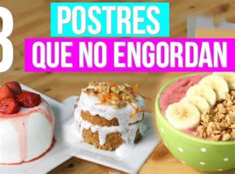 Postres bajos en calorías y sin azúcar