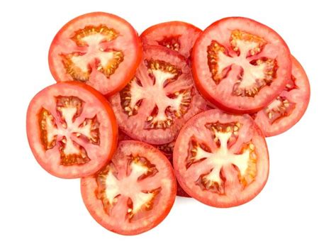Preparación con rodajas de tomate