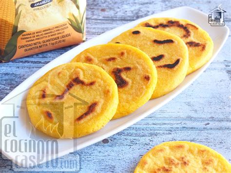 Preparación de arepas caseras