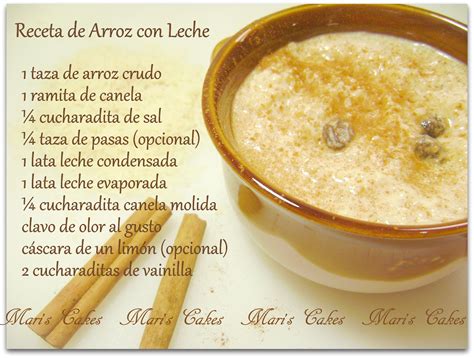 Preparación de arroz con leche