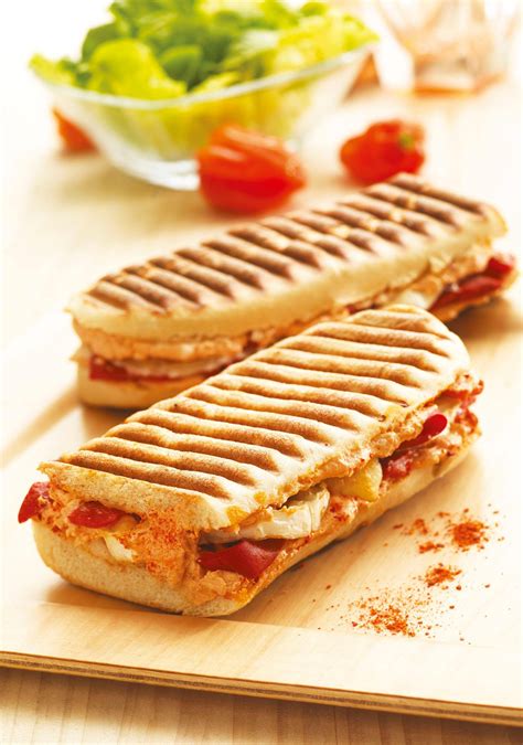 Preparación de un panini