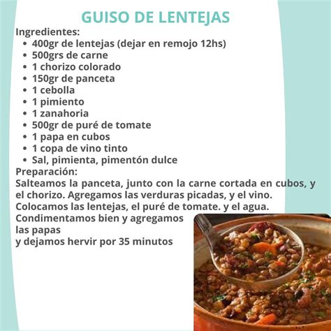 Preparación del Guiso de Lentejas