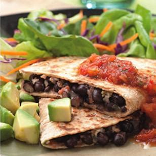 Quesadillas de Frijoles Negros
