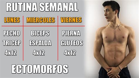 Rutina de entrenamiento para ectomorfos