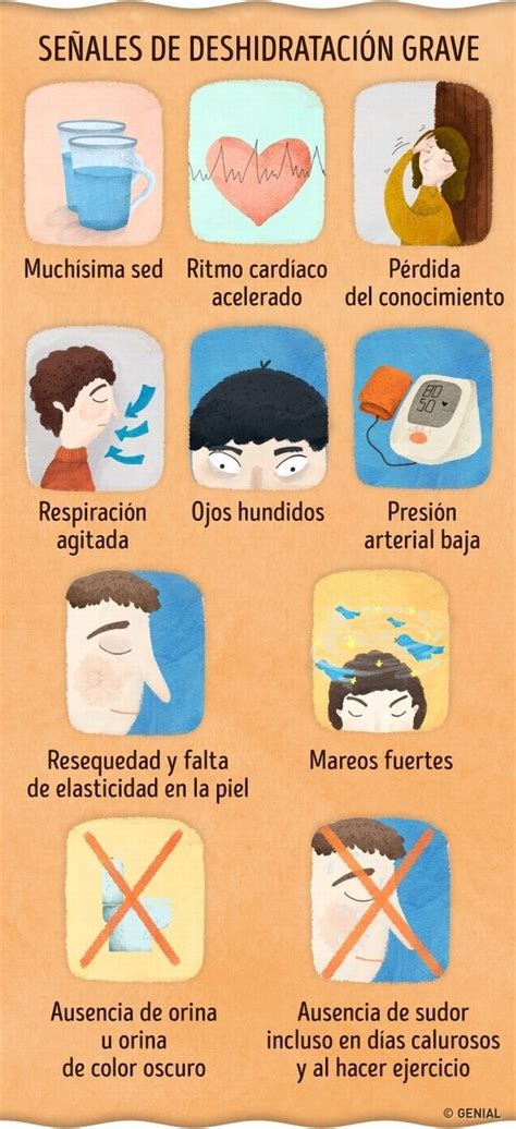 Señales de deshidratación