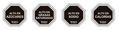 Sellos de advertencia en alimentos en Chile