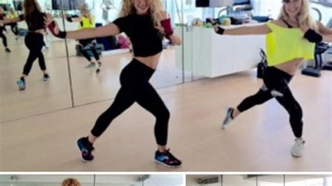 Shakira entrenando