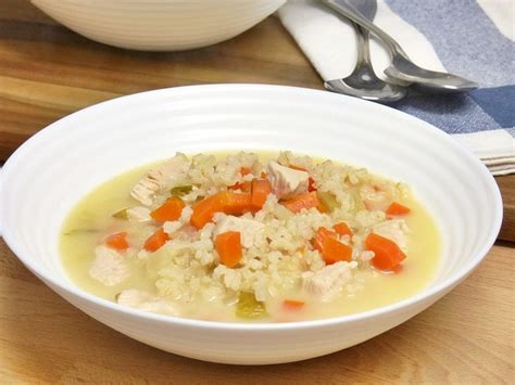 Sopa de pollo con arroz
