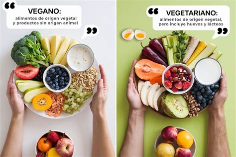 Tabla comparativa vegano vs vegetariano