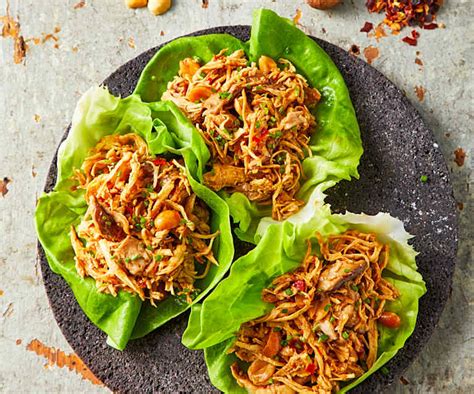 Tacos de Lechuga con Pollo