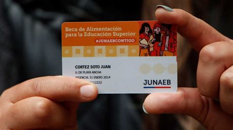 Tarjeta BAES Junaeb