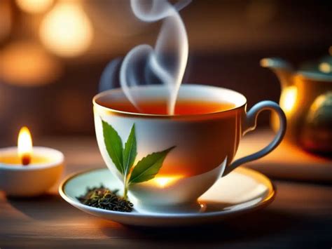 Taza de té caliente