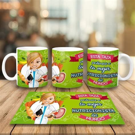 Taza personalizada para nutricionistas