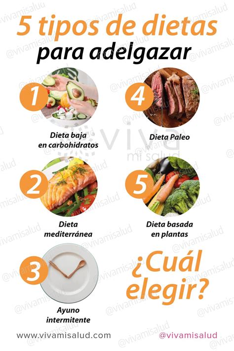 Tipos de dietas para adelgazar