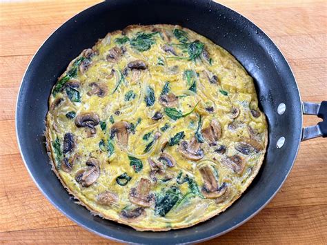 Tortilla de papas y champiñones
