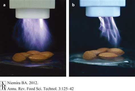 Tratamiento con plasma en frío de almendras