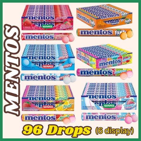 Variedad de sabores de Mentos