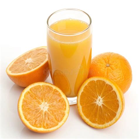 Vaso de zumo de naranja con naranjas frescas