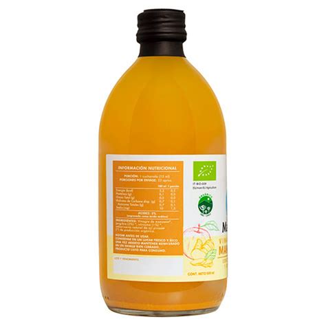 Vinagre de manzana con cúrcuma y jengibre