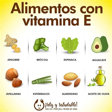 Vitamina E y alimentos ricos en ella