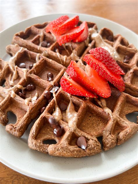 Waffles de avena con proteína
