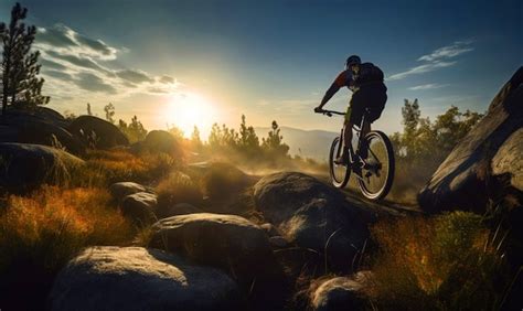 ciclista de montaña